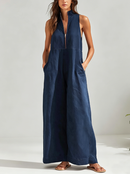 Maeve Blue Sleeveless Maxi Dress