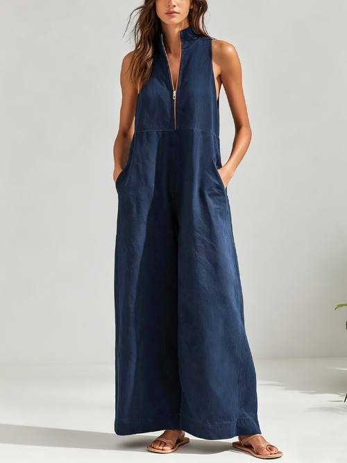 Maeve Blue Sleeveless Maxi Dress