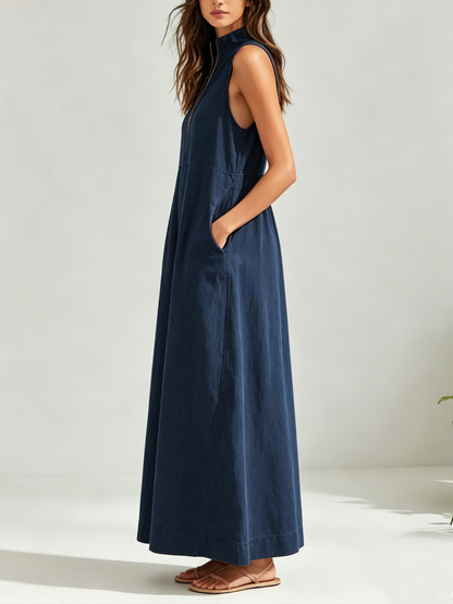 Maeve Blue Sleeveless Maxi Dress