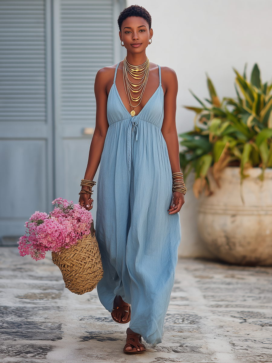 Brielle Linen Maxi Dress