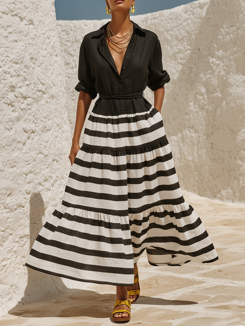 Isolde Linen Maxi Dress