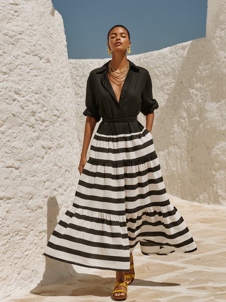 Isolde Linen Maxi Dress
