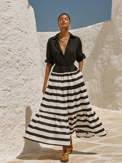 Isolde Linen Maxi Dress