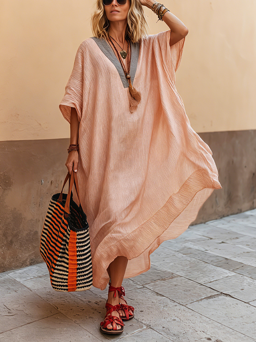 Nerys V-Neck Maxi Dress