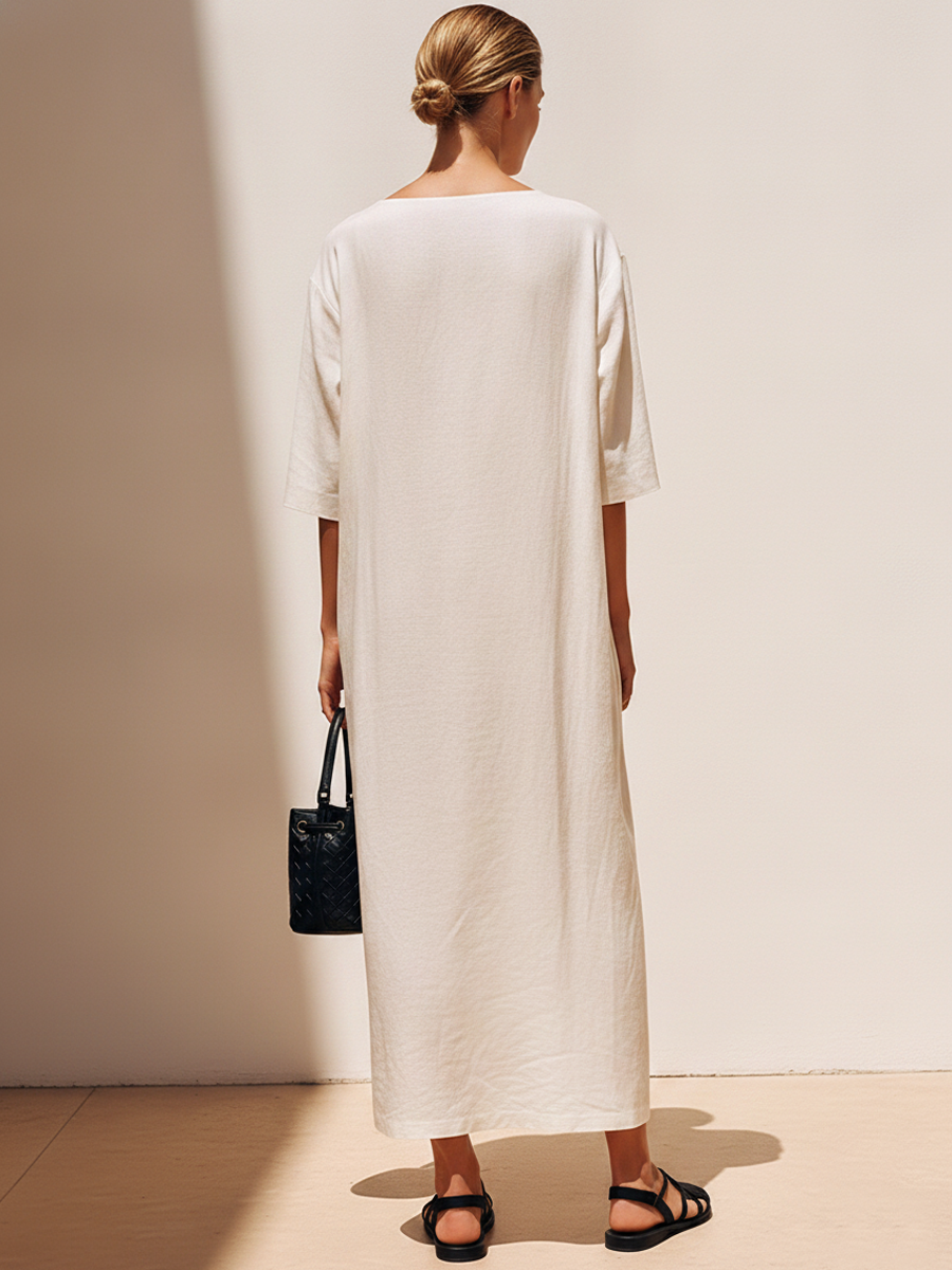 Gwendolyn Linen Maxi Dress