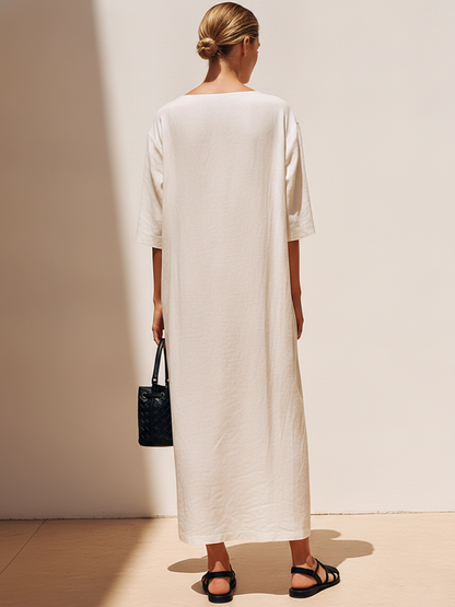 Gwendolyn Linen Maxi Dress