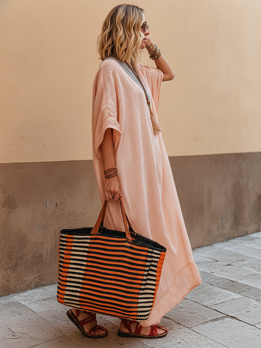 Nerys V-Neck Maxi Dress