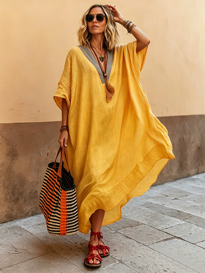 Nerys V-Neck Maxi Dress