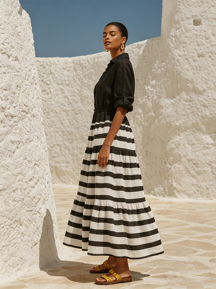 Isolde Linen Maxi Dress
