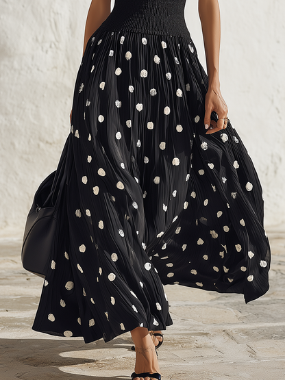 Sienna Black Chiffon Sleeveless Maxi Dress