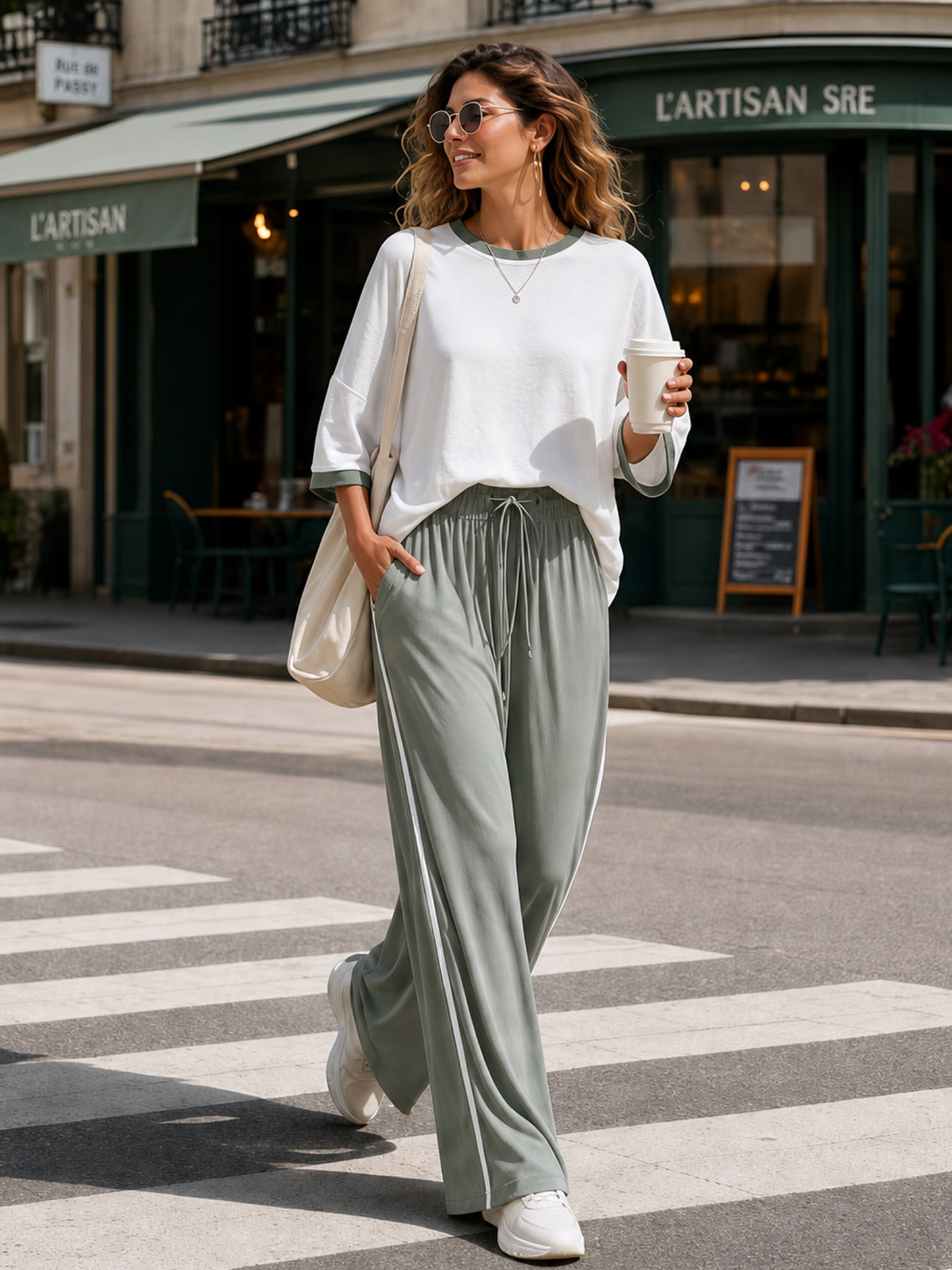 Elise White Co-ord Set