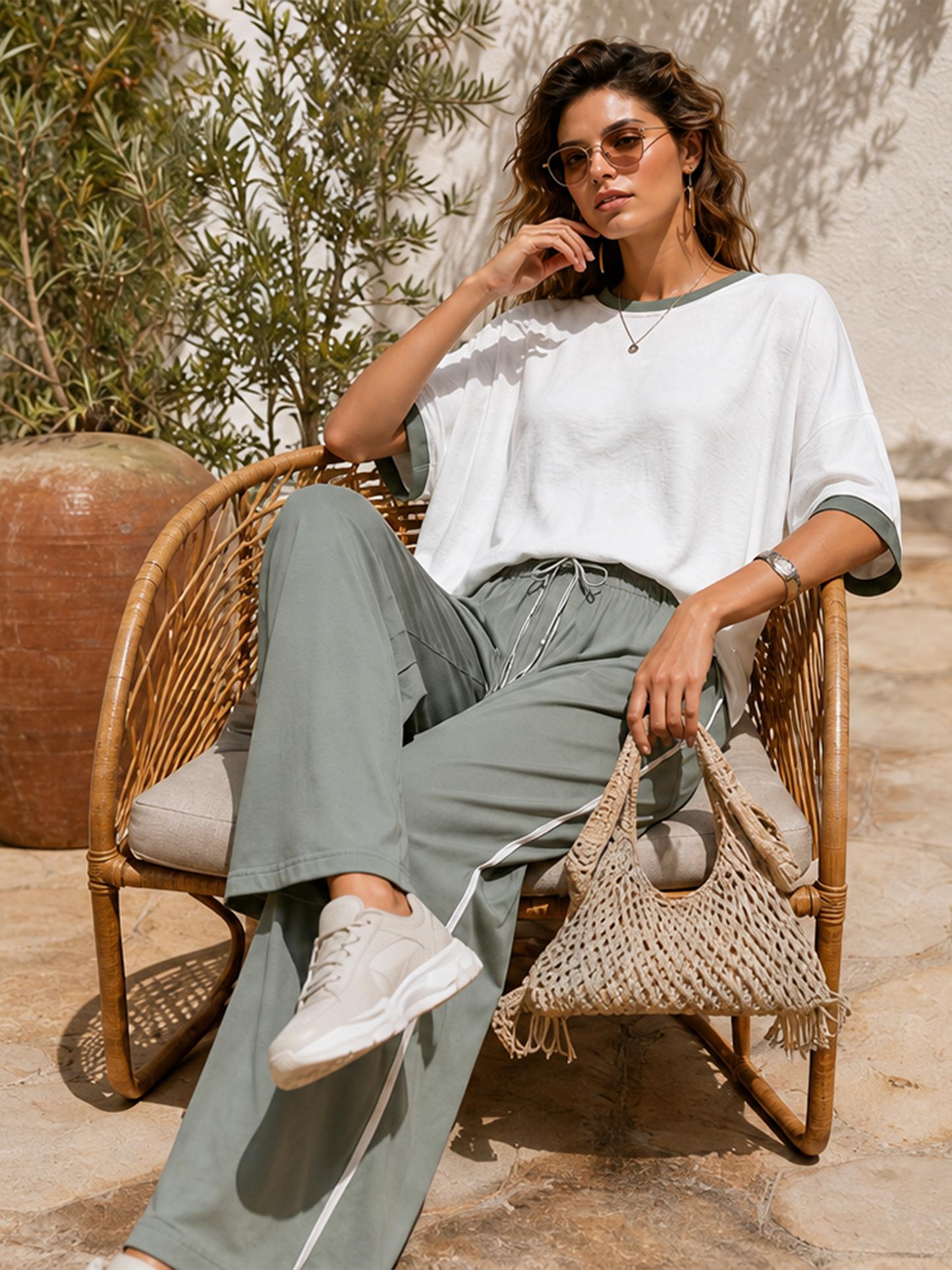 Elise White Co-ord Set