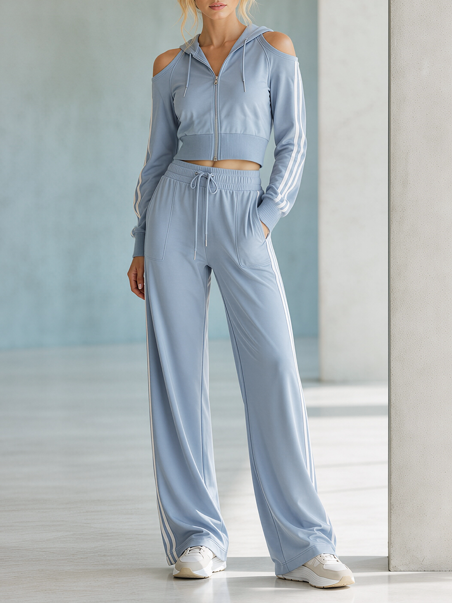Betty Blue Off-Shoulder Co-ord Set