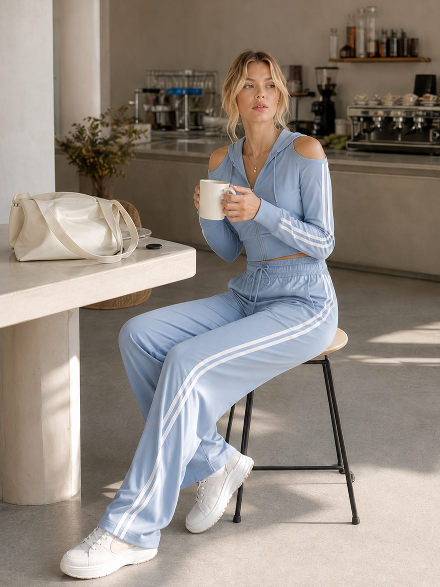 Betty Blue Off-Shoulder Co-ord Set