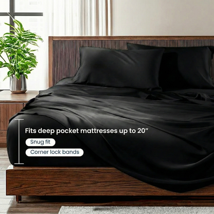 Bamboo Bed Sheets - 4pcs Set