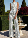 Tindara White Floral Co-ord Set