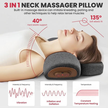 Lumera 3-in-1 Neck Massager Pillow