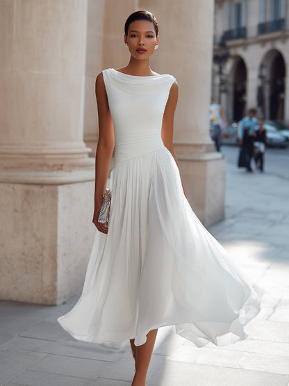 Eleonora Pleated Maxi Dress