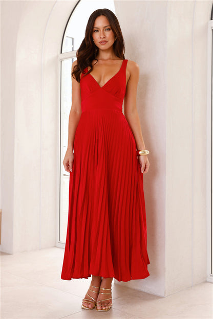 Paloma Red Maxi Dress