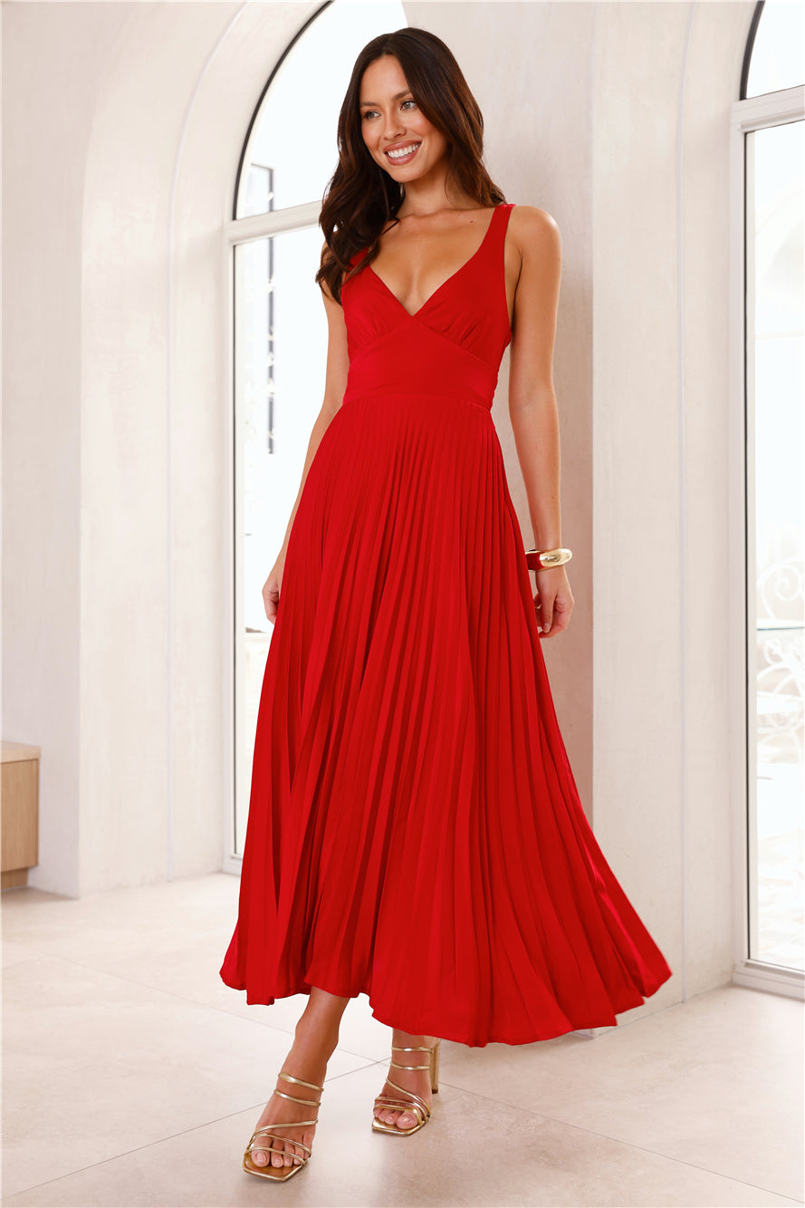 Paloma Red Maxi Dress