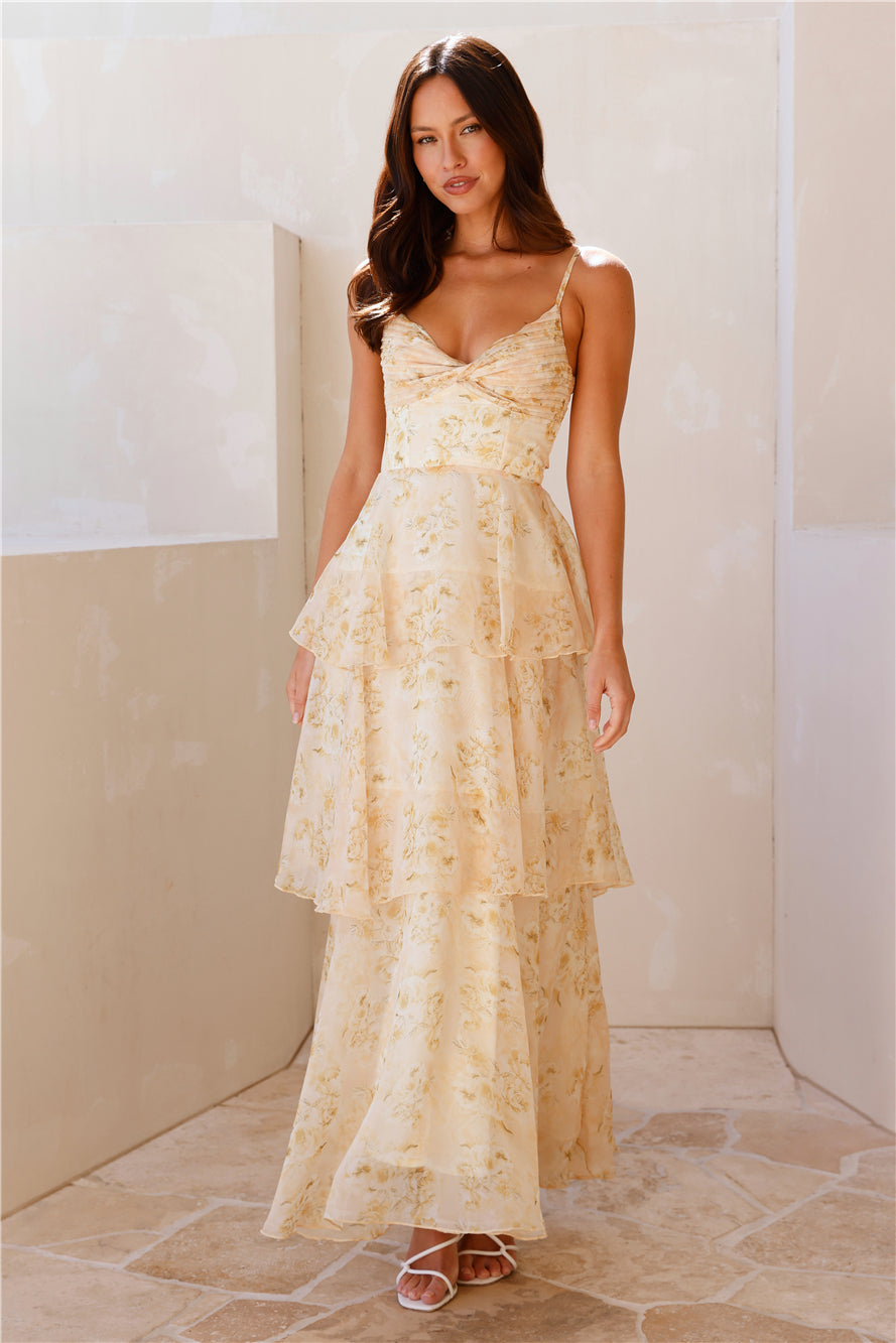 Arabella Yellow Maxi Dress