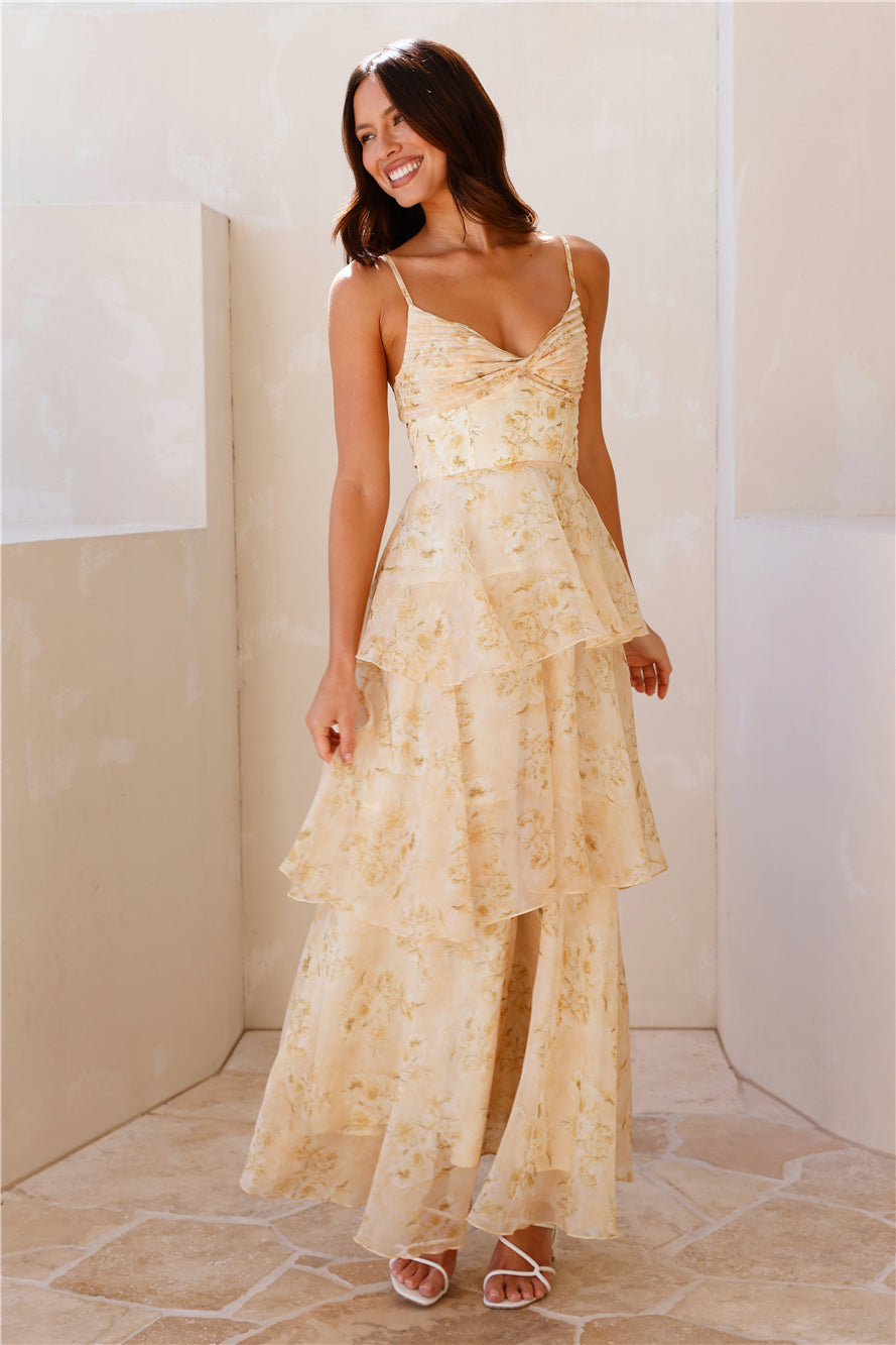 Arabella Yellow Maxi Dress