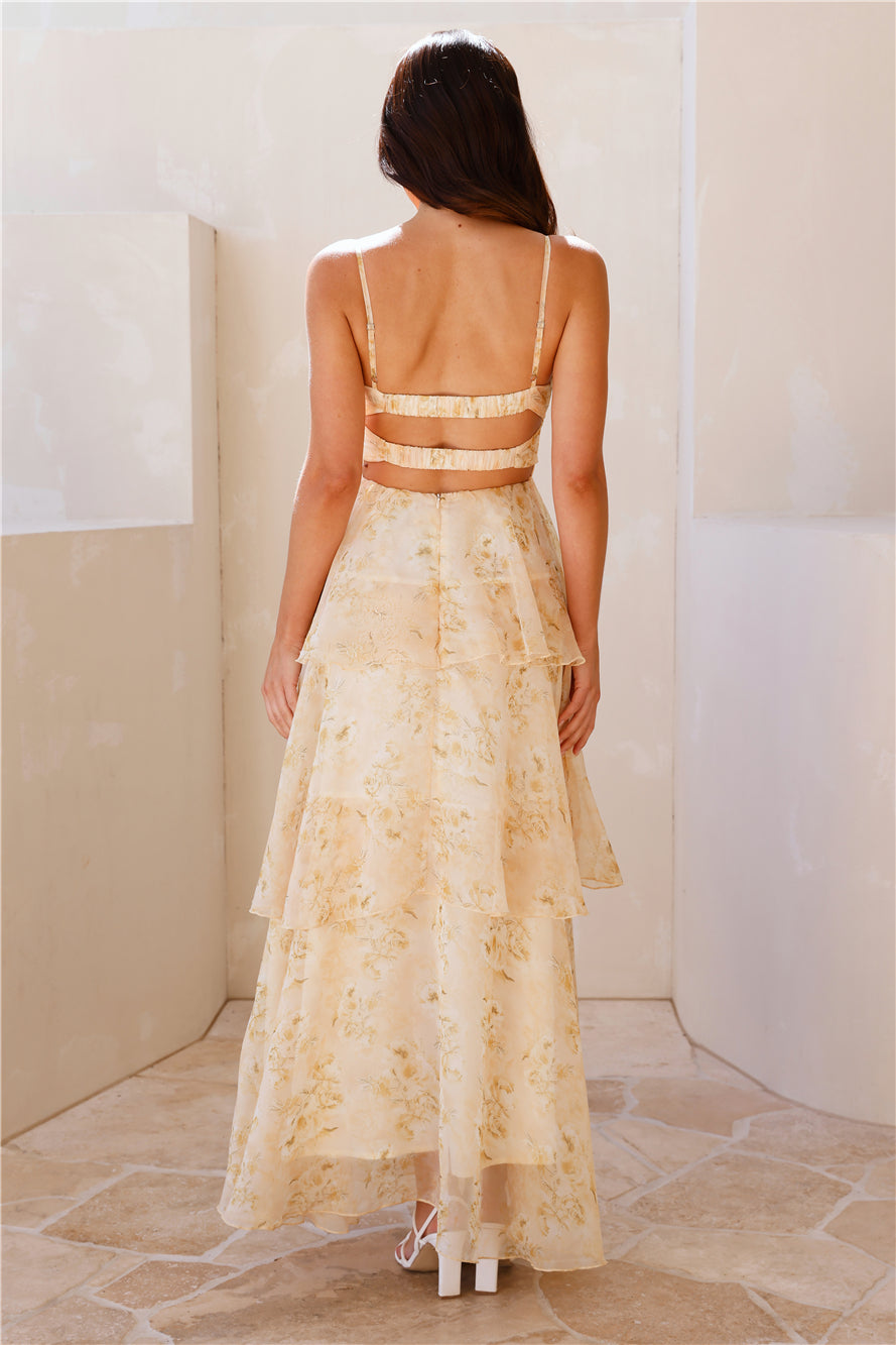 Arabella Yellow Maxi Dress