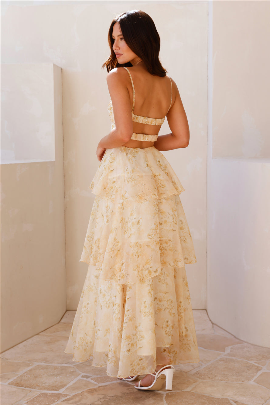 Arabella Yellow Maxi Dress