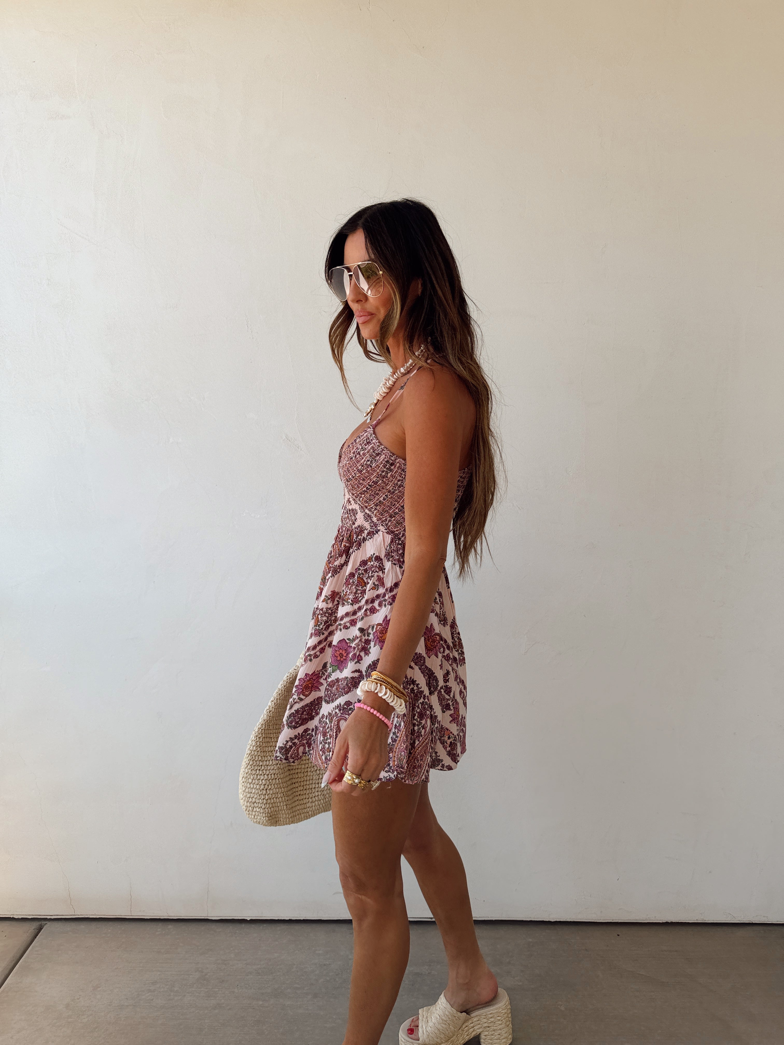 Giselle Pink Mini Dress