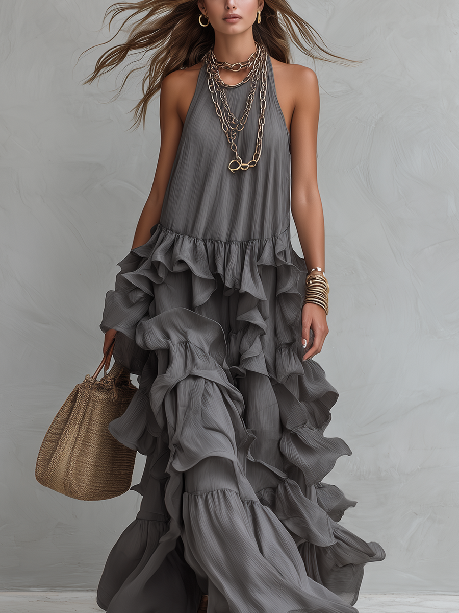 Adeline Ruffle Maxi Dress