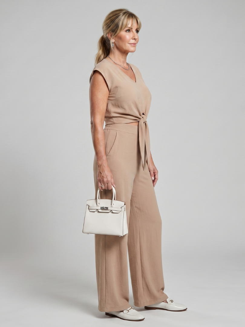 Pia V-Neck Co-ord Set