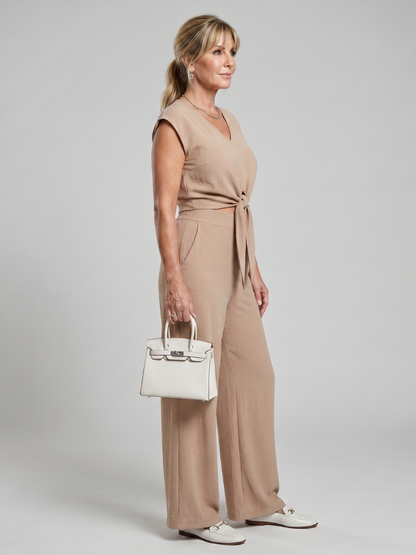 Pia V-Neck Co-ord Set