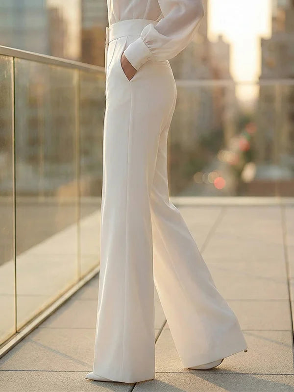 Mahault White Trousers