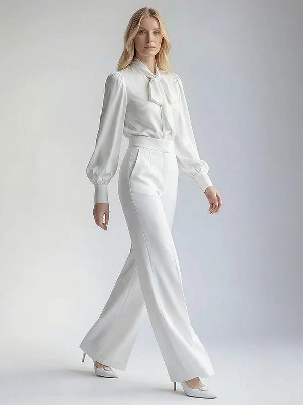 Mahault White Trousers