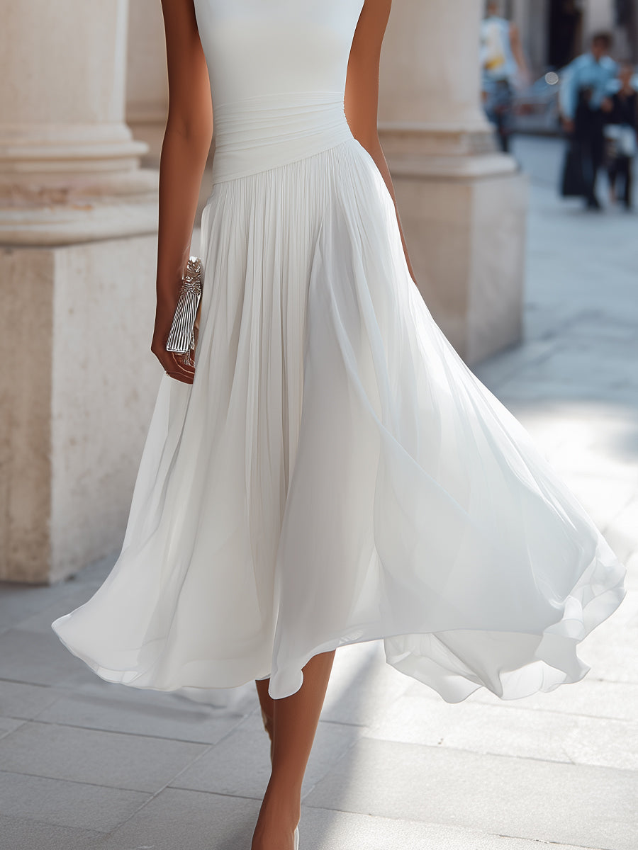 Eleonora Pleated Maxi Dress