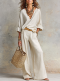 Florence White Linen Co-ord Set