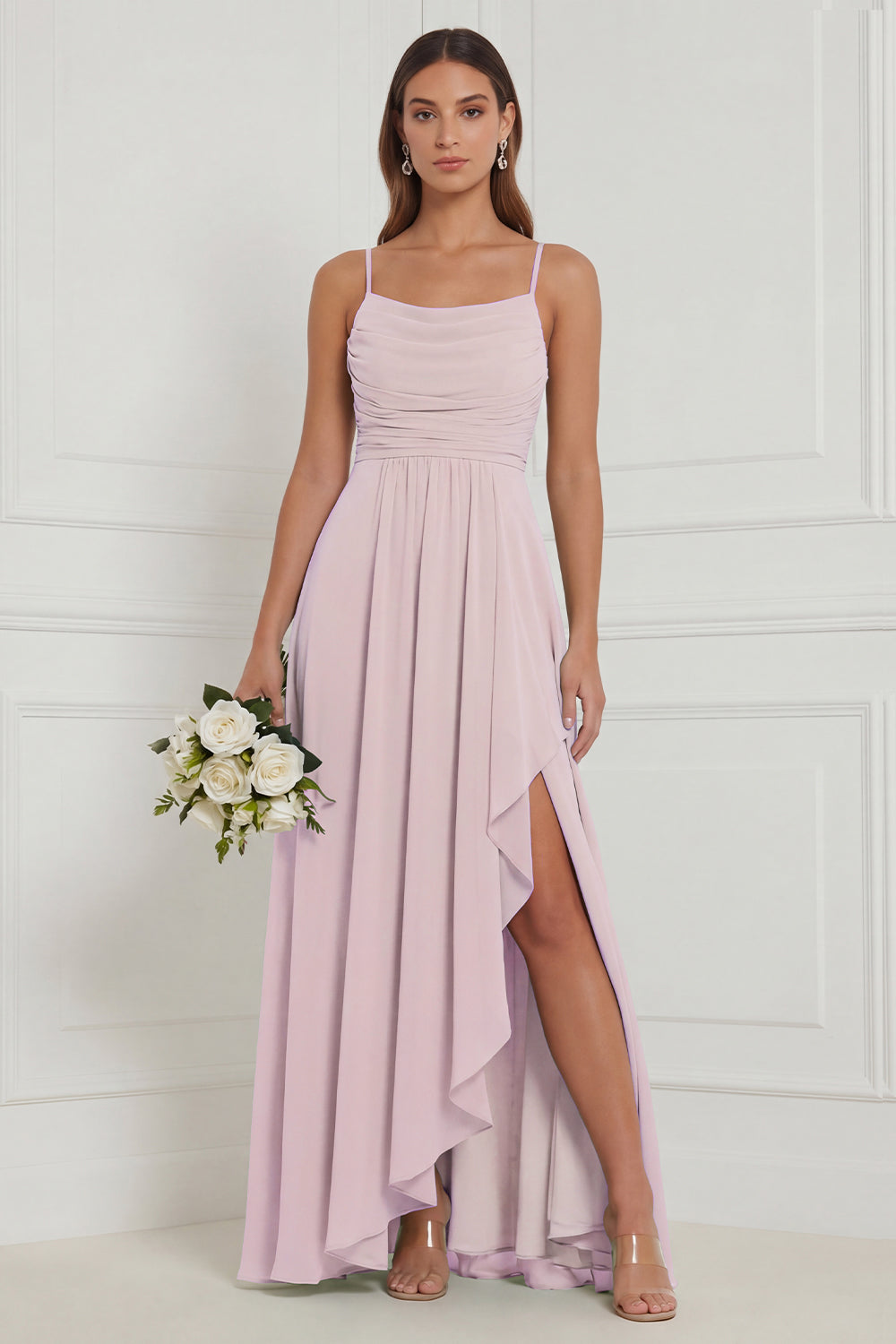 Heloise Sage Ruffle Dress