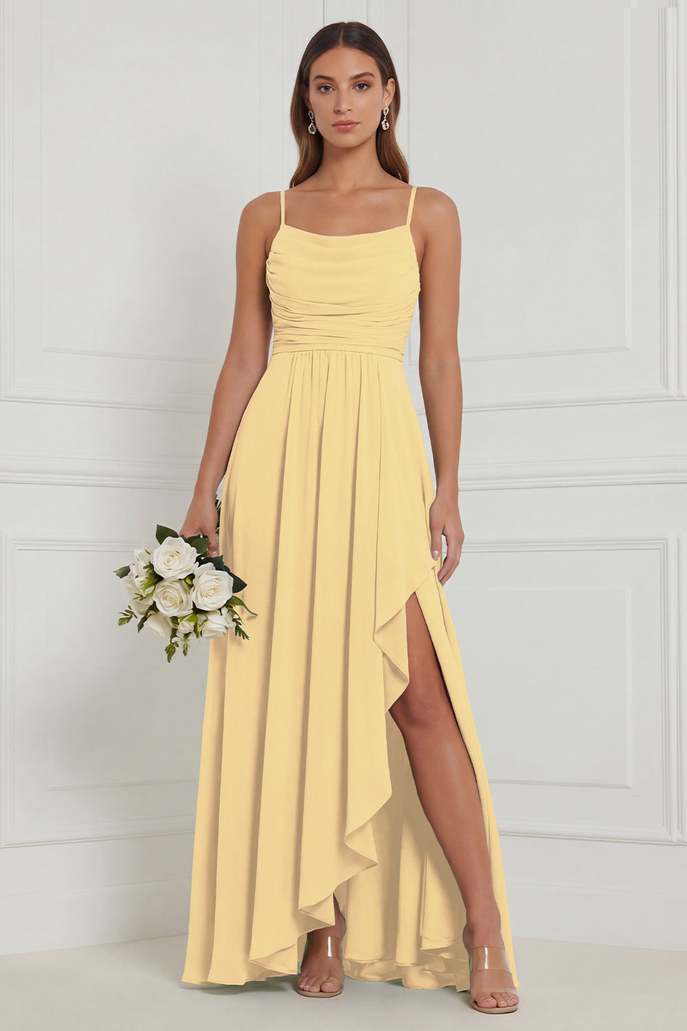 Heloise Sage Ruffle Dress