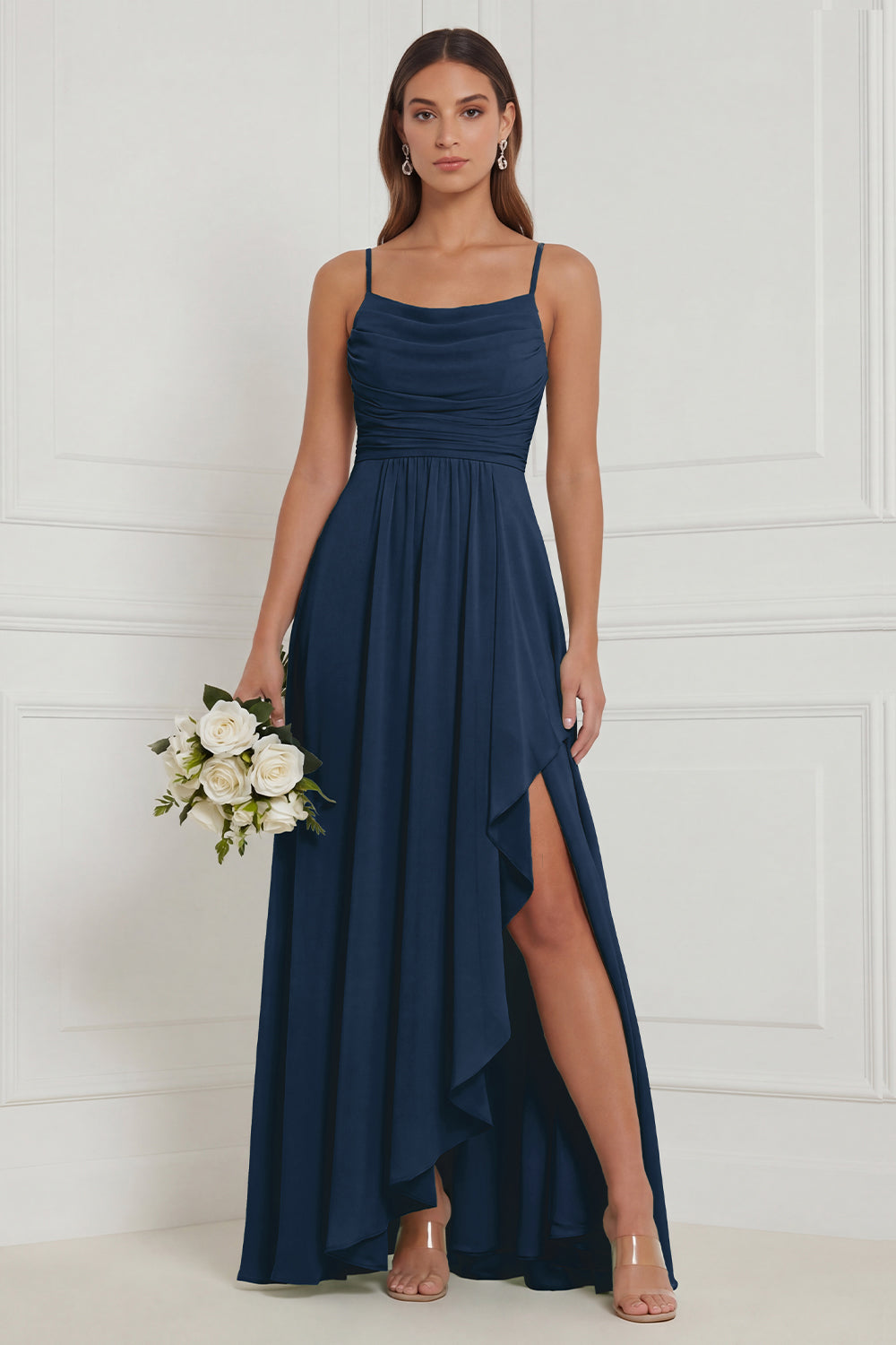 Heloise Sage Ruffle Dress