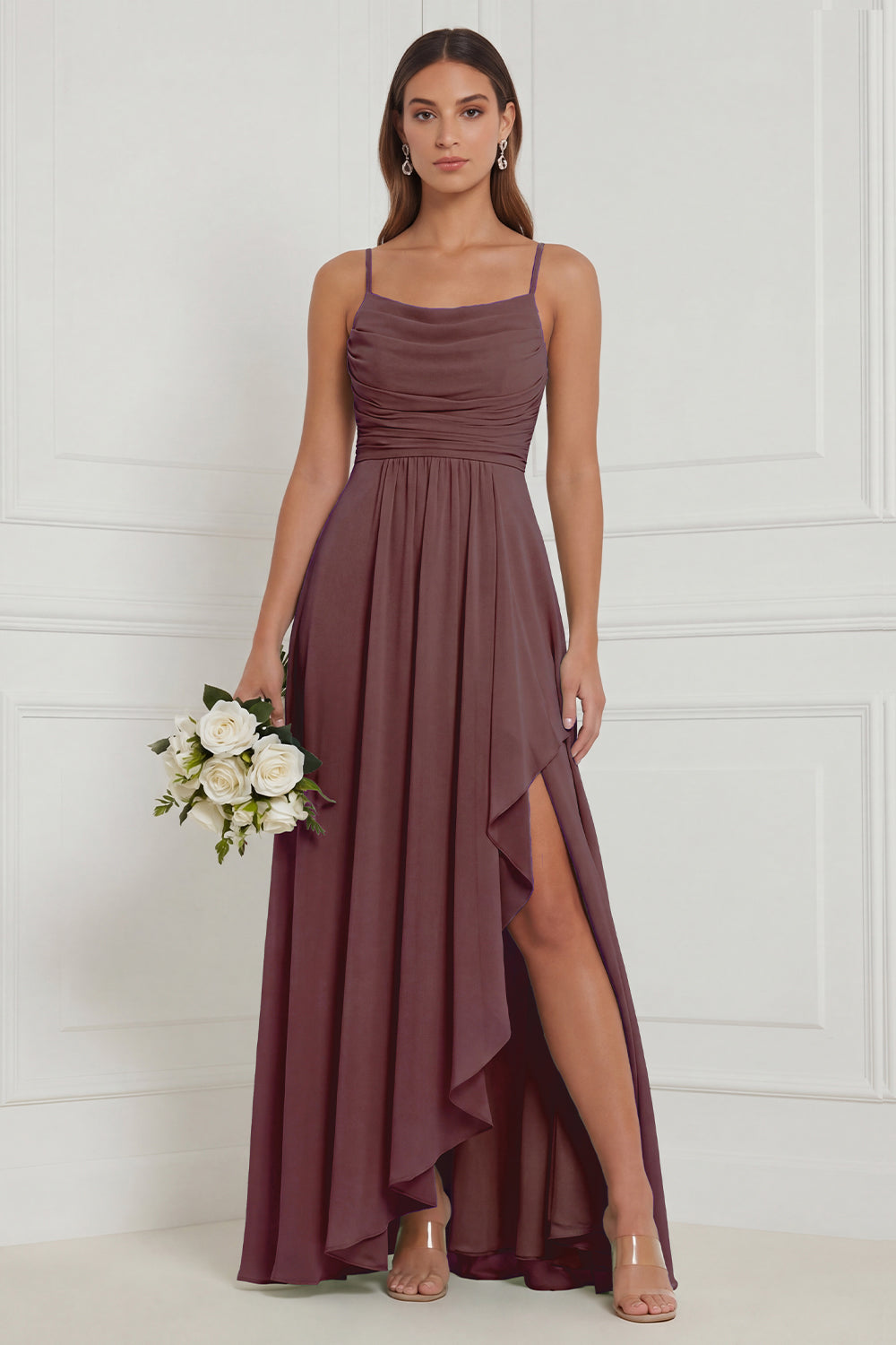 Heloise Sage Ruffle Dress