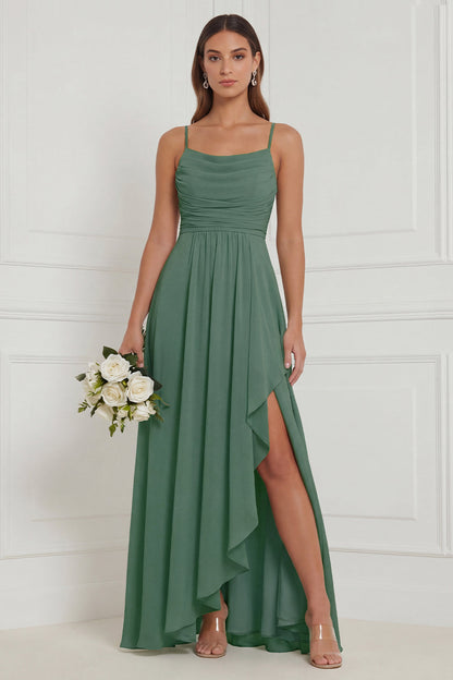 Heloise Sage Ruffle Dress