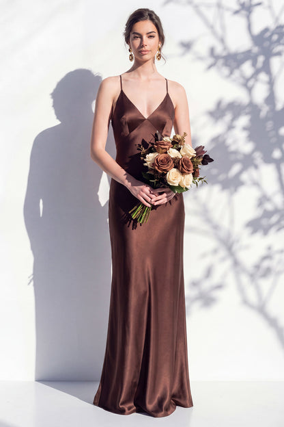 Rosabel Sage Satin Dress