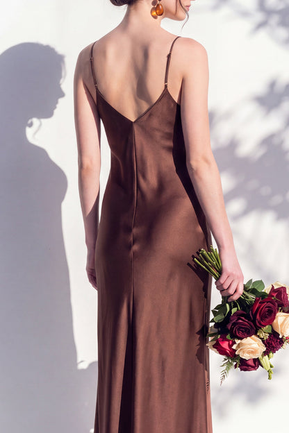 Rosabel Sage Satin Dress