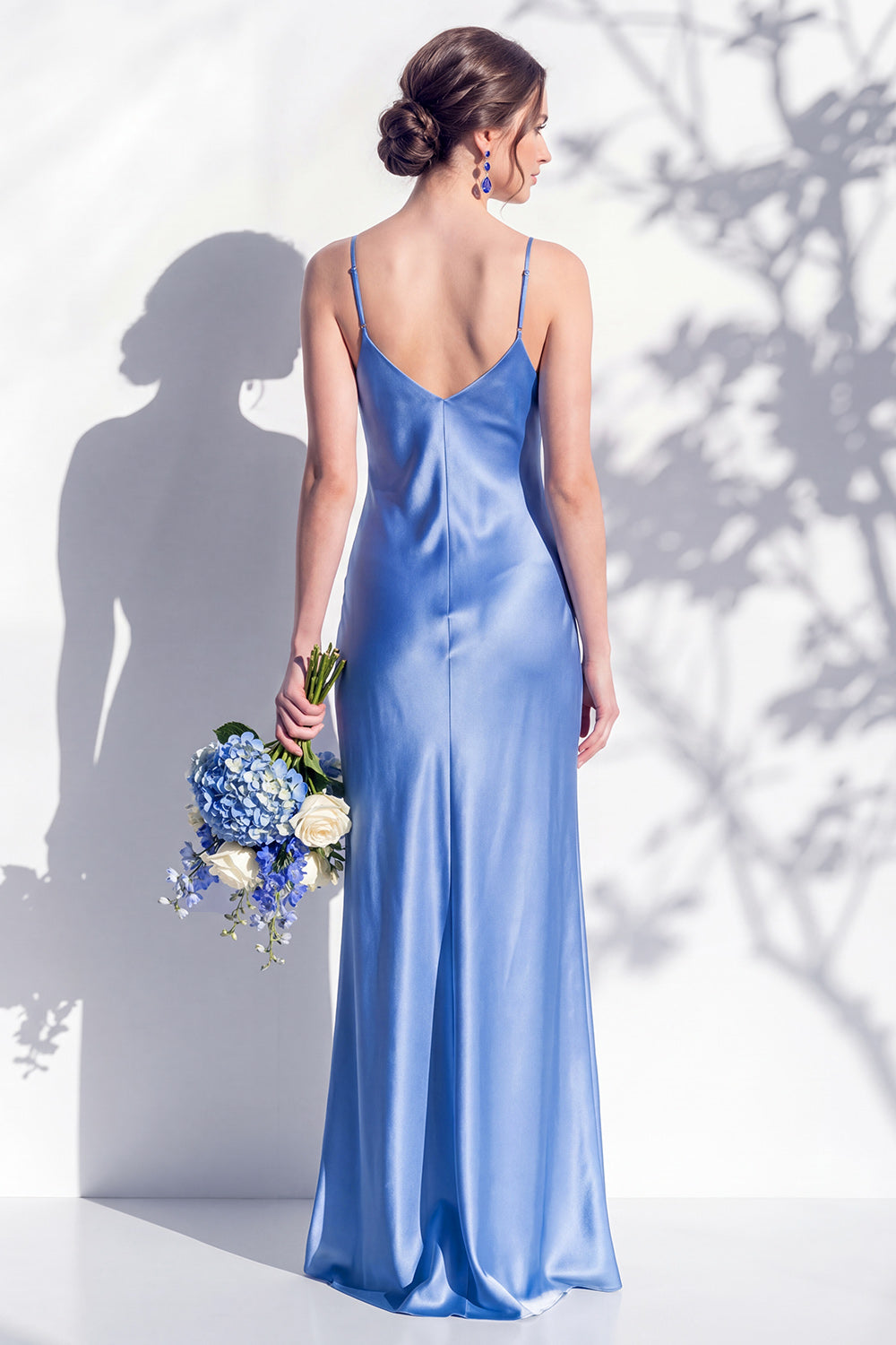 Rosabel Sage Satin Dress