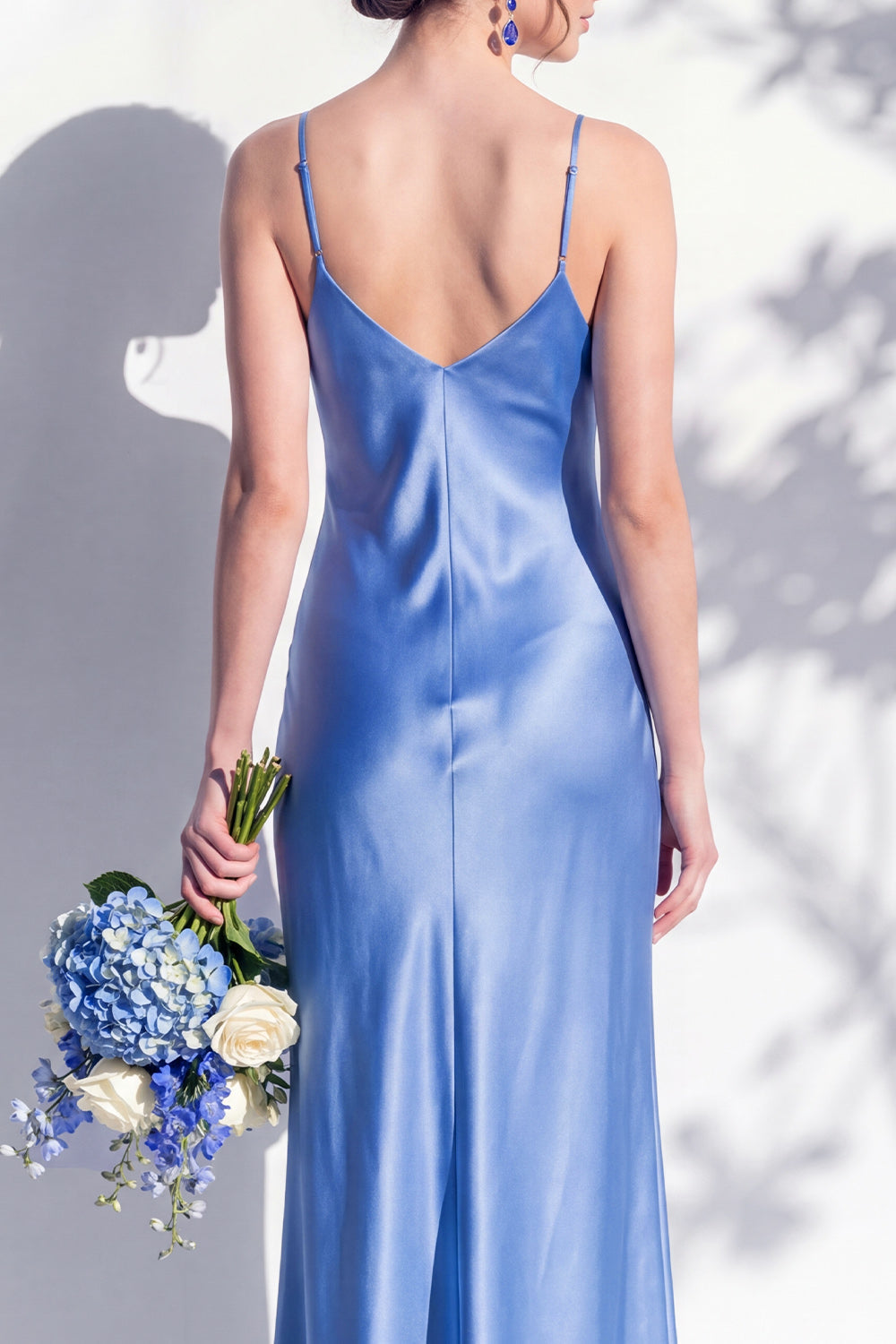Rosabel Sage Satin Dress