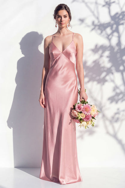 Rosabel Sage Satin Dress