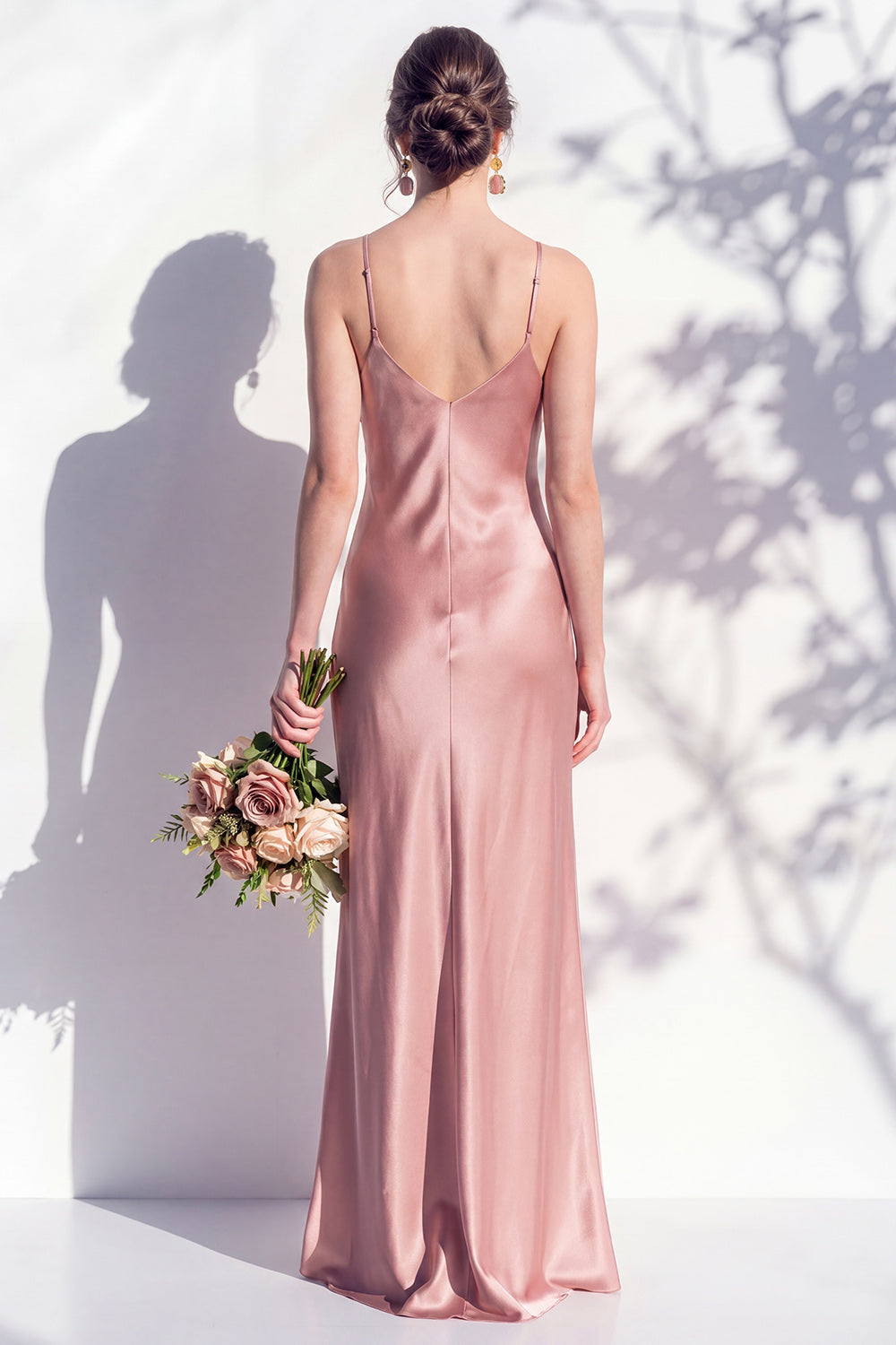 Rosabel Sage Satin Dress