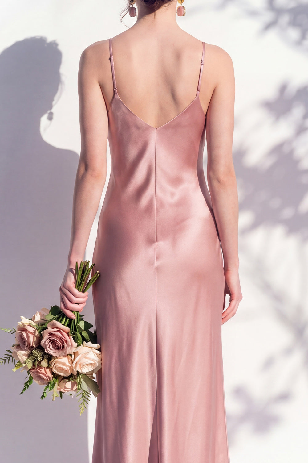 Rosabel Sage Satin Dress