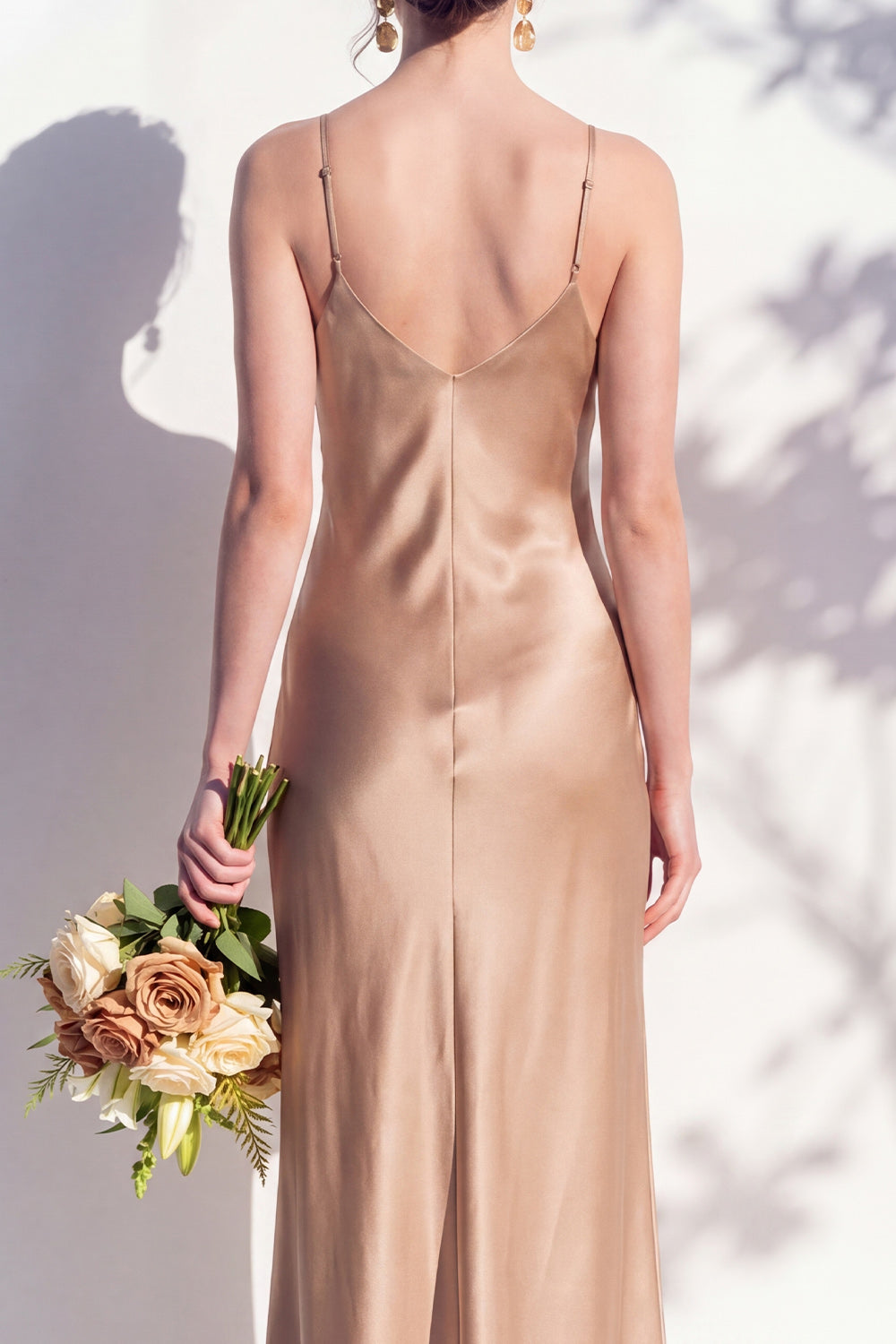 Rosabel Sage Satin Dress
