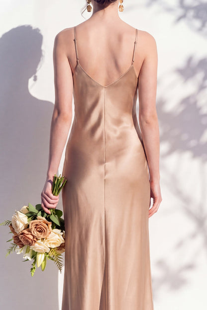 Rosabel Sage Satin Dress